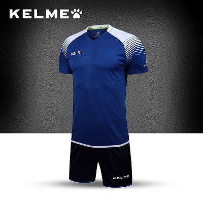 KELME卡爾美 正品足球訓練服短袖套裝團購定制隊服速干球衣比賽服K16Z2007