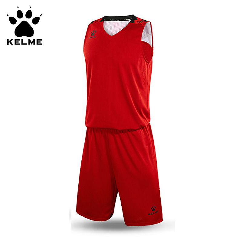 KELME卡爾美 籃球服套裝比賽隊服速干訓練服3881025